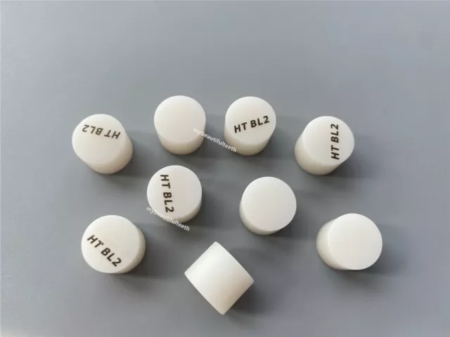 Dental Ingots IPS E Max Style Press Ceram Ingot HT BL2 Bleached Denture D13*10