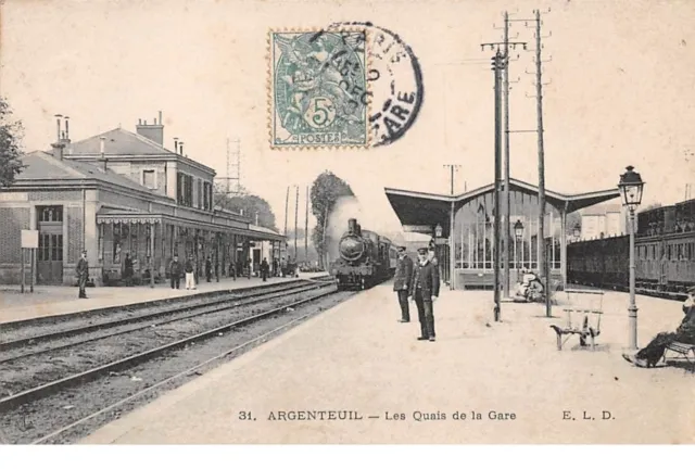 95 - n°111755 - Argenteuil - Les Quais de la Gare - Train