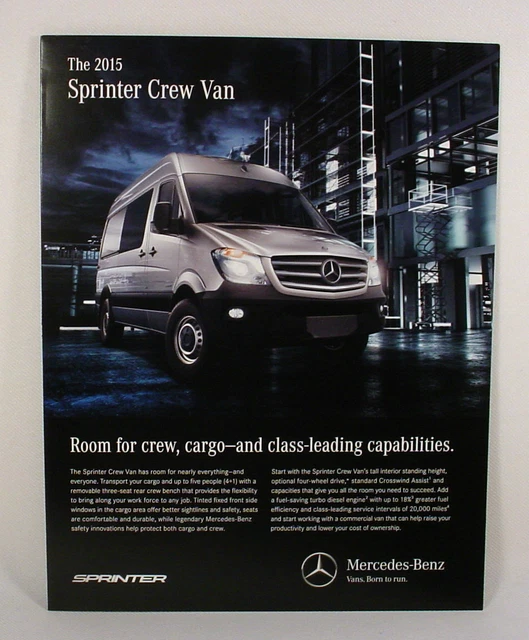 2015 Mercedes-Benz  Sprinter Crew Van Sales Brochure - Original