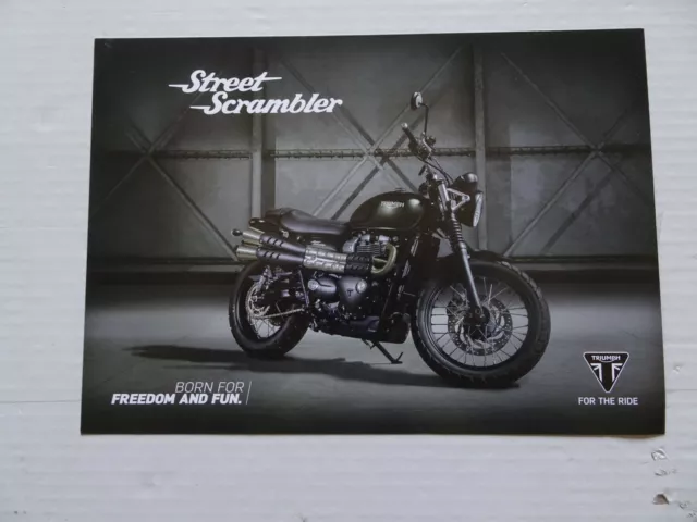 Triumph Motorcycles Street Scrambler Postcard