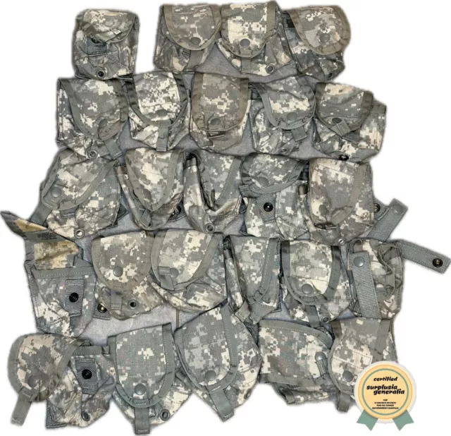 50 PACK! US Army Surplus MOLLE II Frag Grenade Pouches! ACU