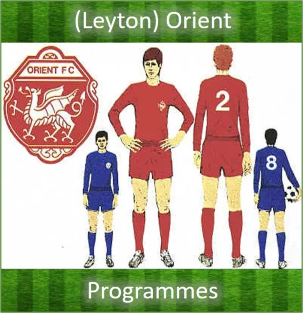 Programme Leyton Orient Football Home Brisbane Road Programmes - Various Games