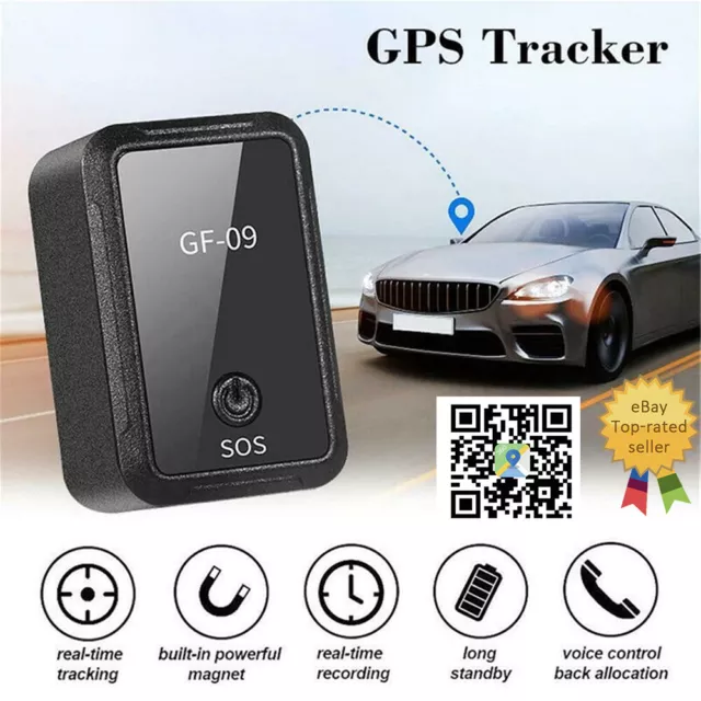 GF09 Mini  Magnetic Car Vehicle GPS Tracker Voice Rec Locator Real Time Tracking