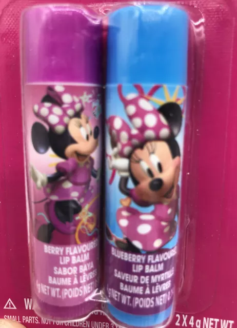 Disney’s Minnie Mouse (2) Berry + Blueberry Flavored Lip Balm 0.14 oz Chap Stick 2