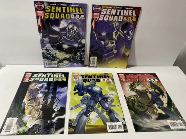 Sentinel Squad #1-5 Decimation Complete Series Set Marvel Comics 2006
