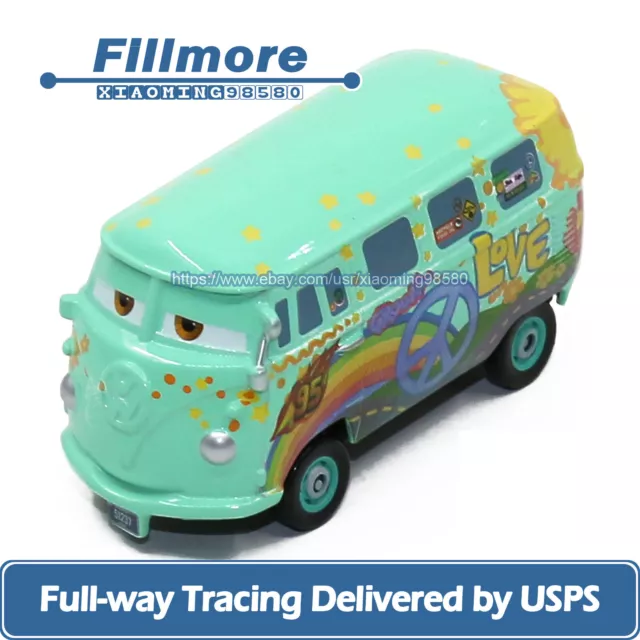 Mattel Disney Pixar Cars 2 Race Team Fillmore 1:55 Metal Diecast Toys Car Loose