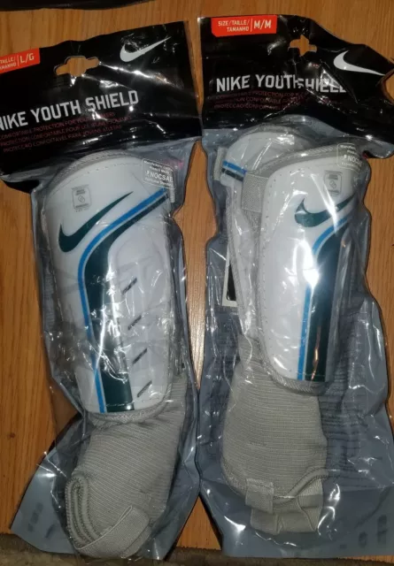 Nike Shield Shin Soccer Guards Brand New Sizes Adult S, M, L Youth M, L.