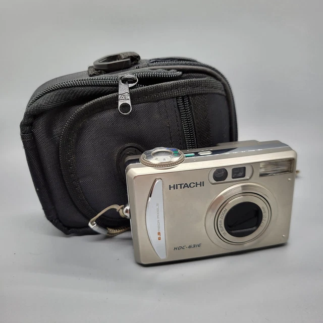 Hitachi HDC-631e 6.3MP Compact Digital Camera Silver Tested