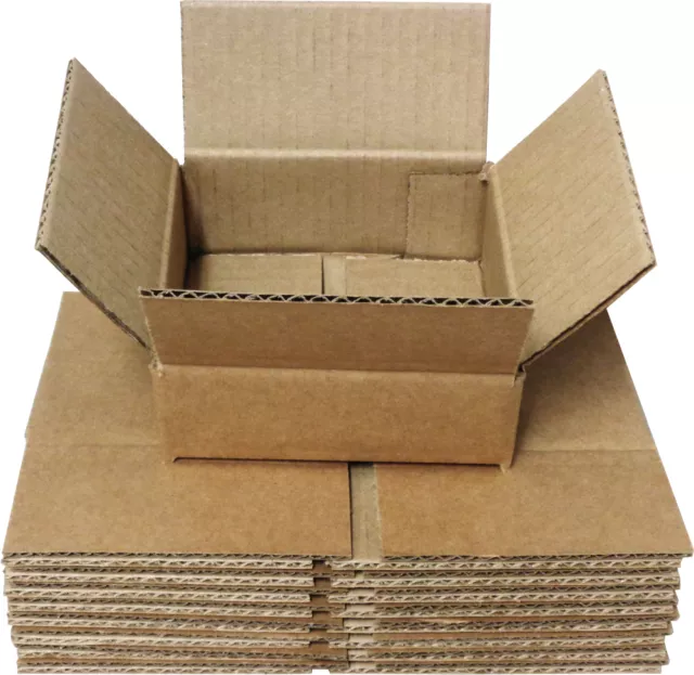 (10) CDBC05 5 CD Boxes Mailers Storage Brown Cardboard Shipping Collection Store