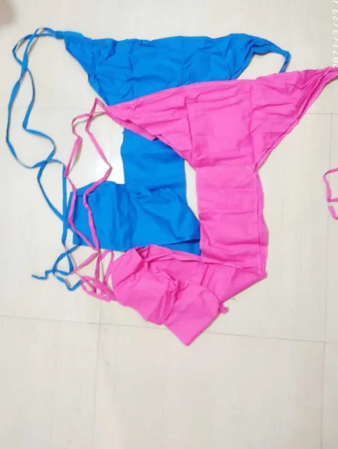 Pair Pure Cotton Langota / Langoti Underwear Kaupin Pink & Blue Traditional Gift