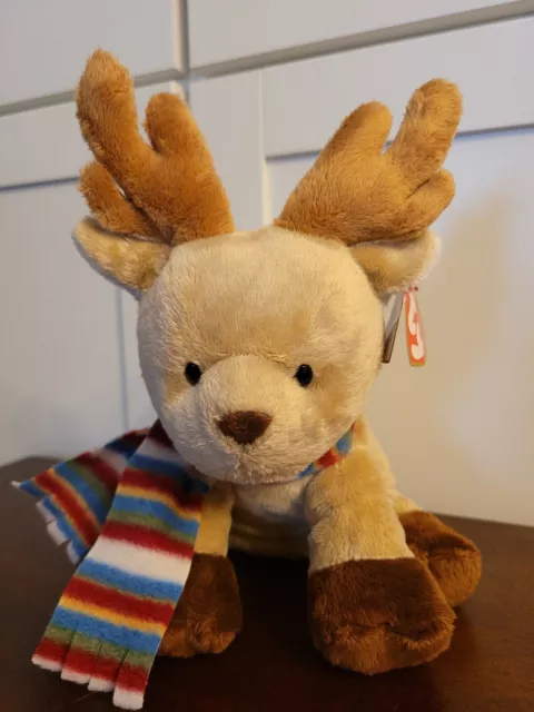 Ty Pluffies SPICE Reindeer 9" Plush Barnes & Noble Exclusive Stuffed Plush Deer