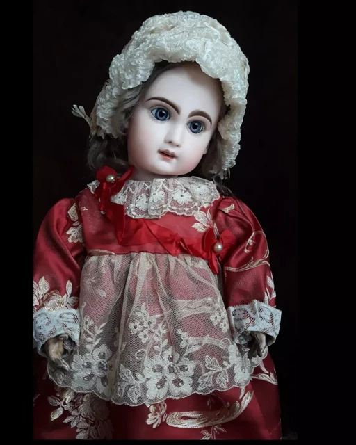 Robe pour poupee ancienne . SFBJ.Jumeau. Unis . DEP