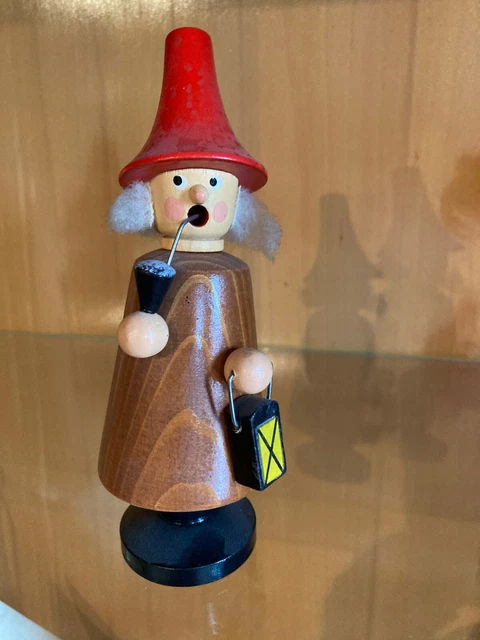Räuchermann Räuchermännchen" Nachtwächter" aus dem Erzgebirge Volkskunst DDR