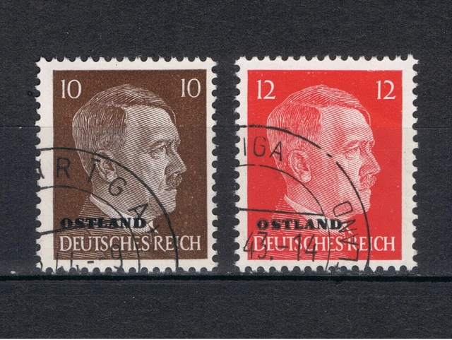 Deutsche Besetzungsausgaben Ostland Michel Nr. 19 - 20 Gestempelt