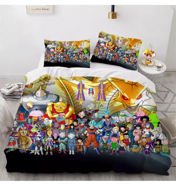 Dragonball Z Anime 2tlg.3tlg Bettwäsche Bettwäschegarnitur Deckenbezug Bedding