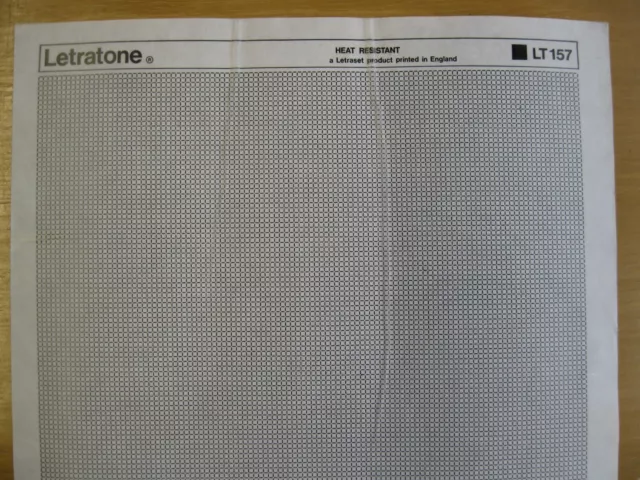 .1 x Hoja de Letraset Letratone LT157 a(bb) 2