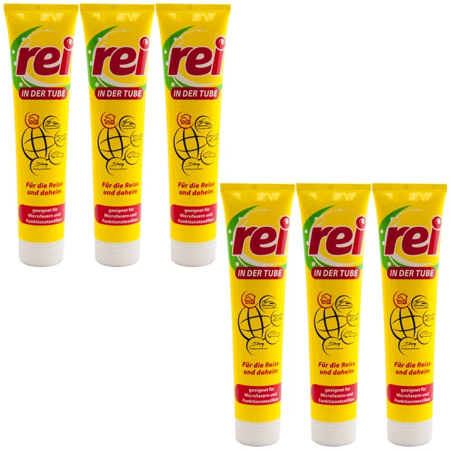 Rei IN The Tube 6 X 4.2oz -for Die Trip And Home - Suitable for Microfibre