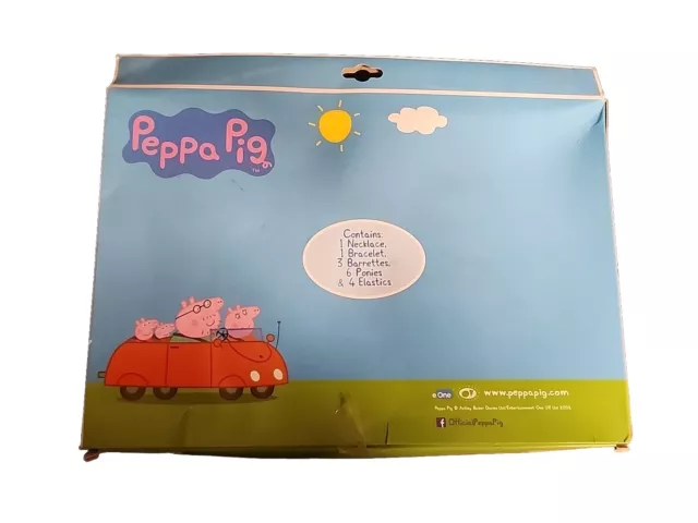 Juego de joyas para niños Peppa Pig - collar, pulsera, barras, ponis y elásticos 2