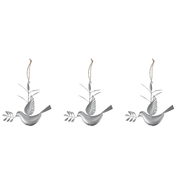 3x Herbst Garten Decor Dekorative Gefälschte Tauben Wand Montiert Vogel Dekor