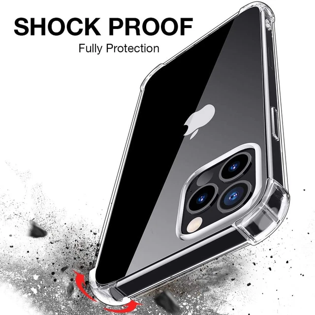 Case For iPhone 15 14 Pro Max Plus 13 11 12 XR 7 Clear Shockproof Cover Silicone