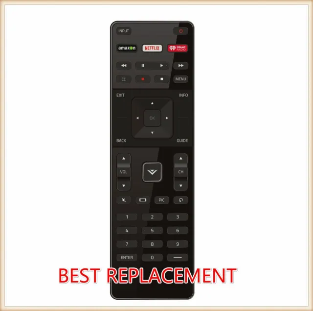 XRT122 Replace Remote for Vizio TV with Amazon/Netflix/iHeart Key M3D550KDE