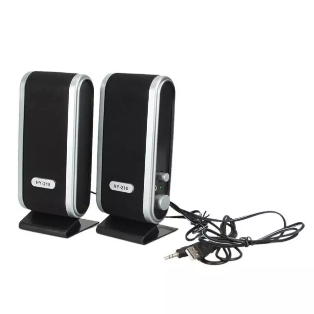 Mini Speaker Set with Built in Subwoofers for Enhanced Sound USB Powered