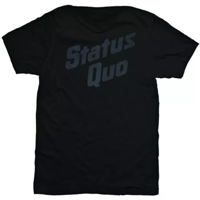 Status Quo Logo Rock Rick Parfitt Francis Rossi Official Tee T-Shirt Mens Unisex