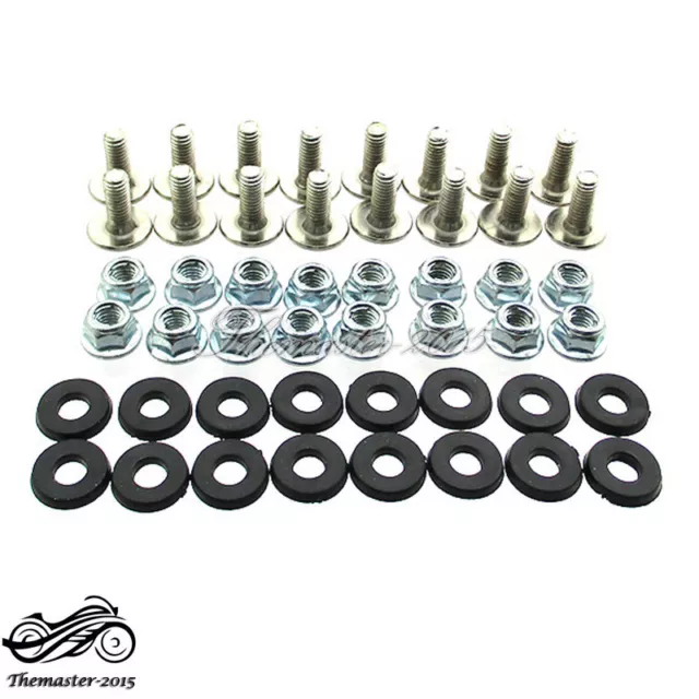 ATV Quad Plastic Fender Bolt Washer Nut Screw Kit For 50cc 70 90 110 125cc