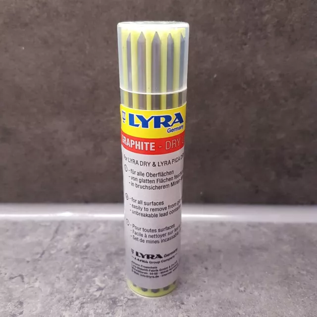 LYRA-Dry Ersatz-Minen Set Graphite 12 Ersatzminen für Baumarker Tieflochmarker