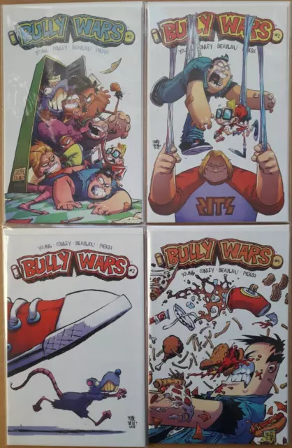 BULLY WARS #1 - #5 (2018) - Set  Skottie Young Variant Cover - Image New Boarded