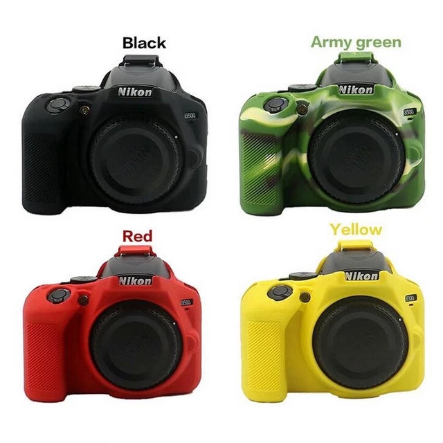 Soft Silicone Rubber Camera Protective Body Case Skin For Nikon D3500 D3400 D800