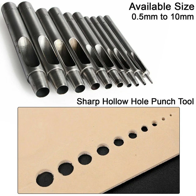Nuovo Pratico Casa Attrezzo Punzone Cavo Perforatrice Mano Resistente Giacche