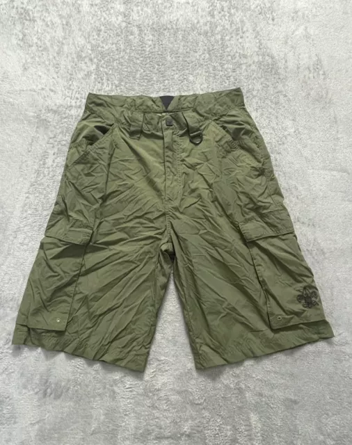 Boy Scouts of America Cargo Shorts Adult Small Green Outdoor Uniform 11" Inseam