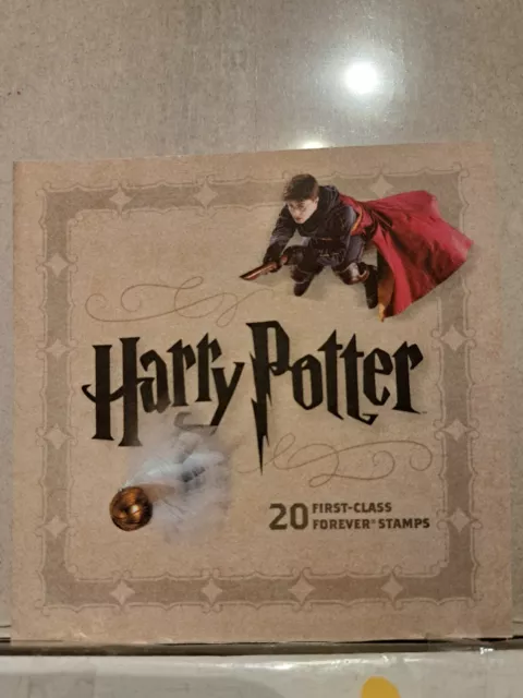 Harry Potter 20 First Class Forever Stamps Booklet 2013 USPS Stamp Book (Unused)