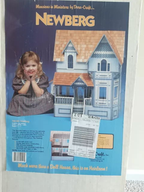 Dura-Craft Newberg Dollhouse Kit NiB NOS