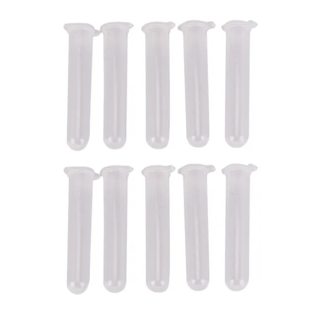 10pcs 10ml micro centrifuge tube vial clear plastic vials container snap cap#
