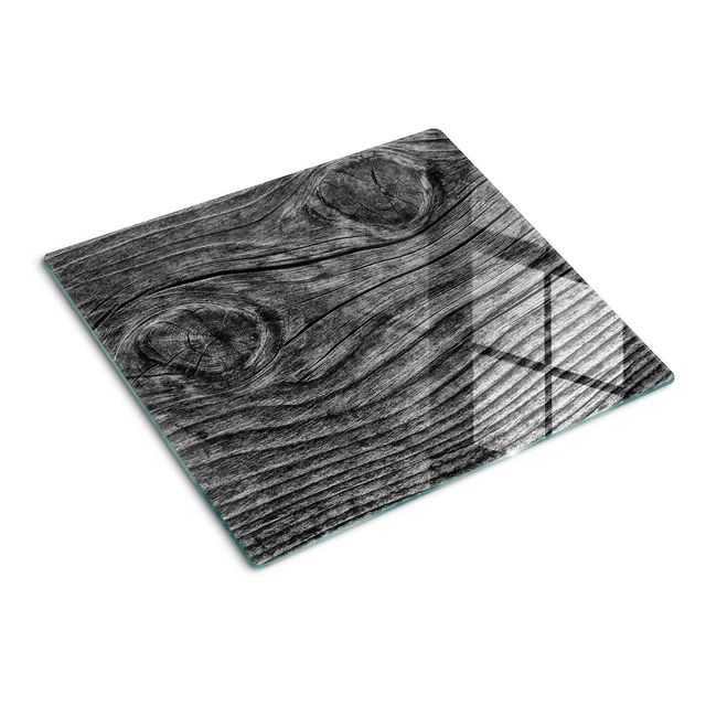 Tagliere In Vetro Temperato 30x52 Cm - Copripiano A Induzione, Design Onde Astratte, Resistente Al Calore