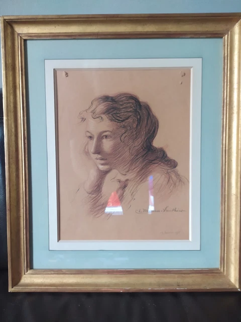 CHARLES MOREAUVAUTHIER (18571924) Portrait de femme EUR 310,00