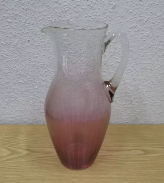 70er Wasser Saft Kanne Krug Glas 1 Liter 70s Vintage