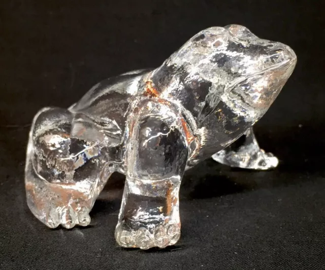 Mosser Art Glass Crystal Frog Discontinued Item