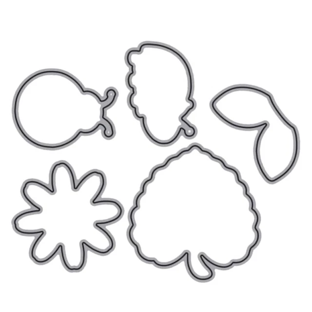 Hojas de flores insectos troqueles y juegos hágalo usted mismo libro de recortes para artesanales Suppli L4J3