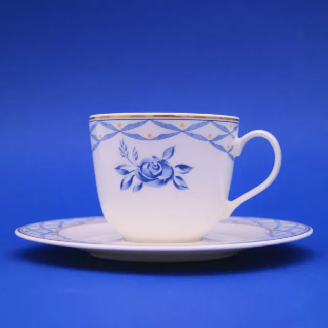 Hutschenreuther Concorde Blue Romance 2-tlg. Kaffeetasse & Untertasse Weiß Blau 2