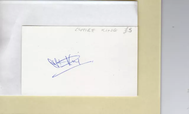 Claire King Autograph,  Emmerdale, Coronation Street