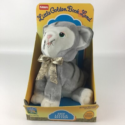PLAYSKOOL LITTLE GOLDEN Book Land Shy Little Kitten Plush Stuffed