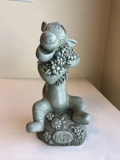 White Swan Tigger Green Garden Statue Figure Winnie The Pooh Door Stop Resin 9” White Swan Tigger Green Garden Statue Figure Winnie The Pooh Door Stop Resin 9”