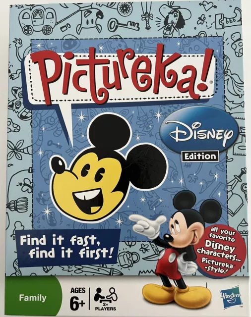 Pictureka! Disney Edition 2009 Game From Hasbro & Parker Brothers