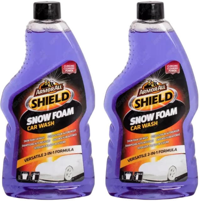 2X ArmorAll Snow Foam Shampoo Car Wash 2 in 1 pH Balanced Thick 520ml