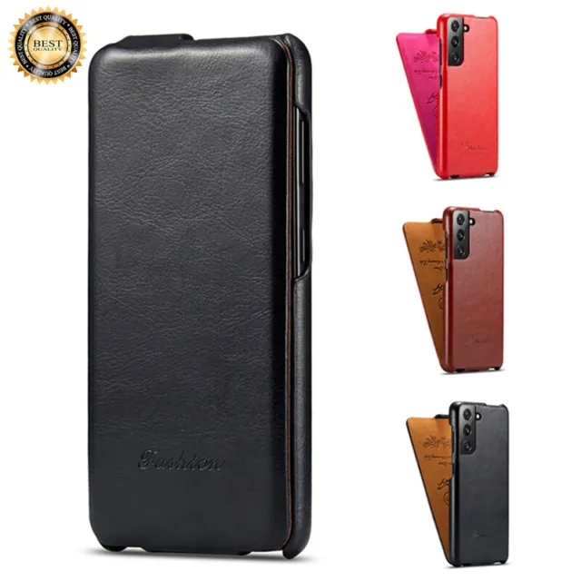 FOR SAMSUNG GALAXY S23+ S22+ Ultra Slim Leather Case Vertical Flip Phone  Cover £9.47 - PicClick UK