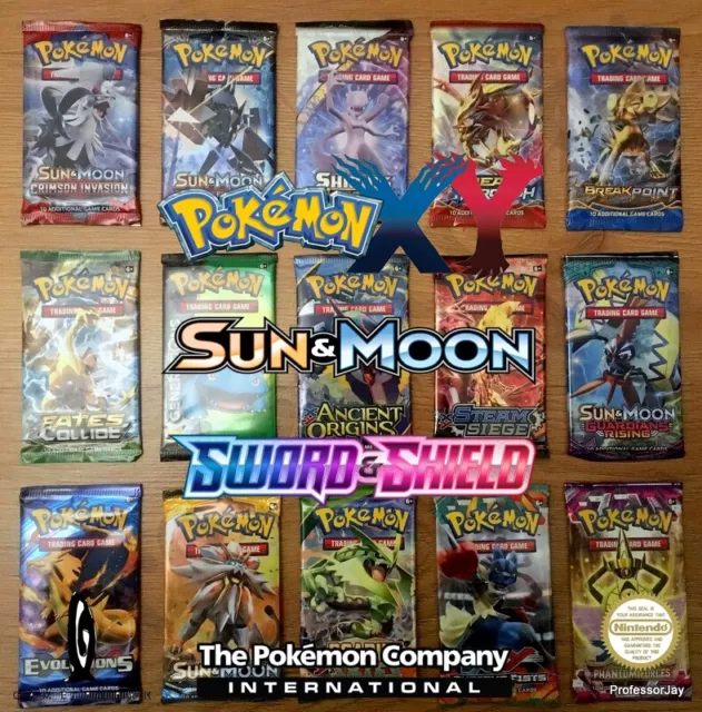 Brandneu Verpackt Pokemon Karte 6th,7th 8th Gen Booster Packung XY / S & M /