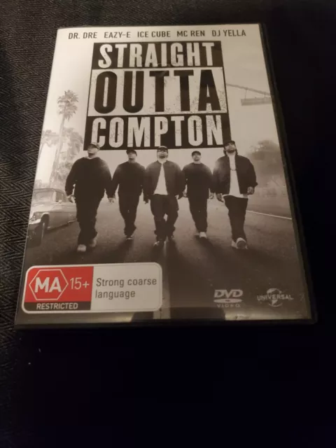 Straight Outta Compton DVD 2016 NWA STORY DR DRE EAZY E ICE CUBE MC REN DJ YELLA